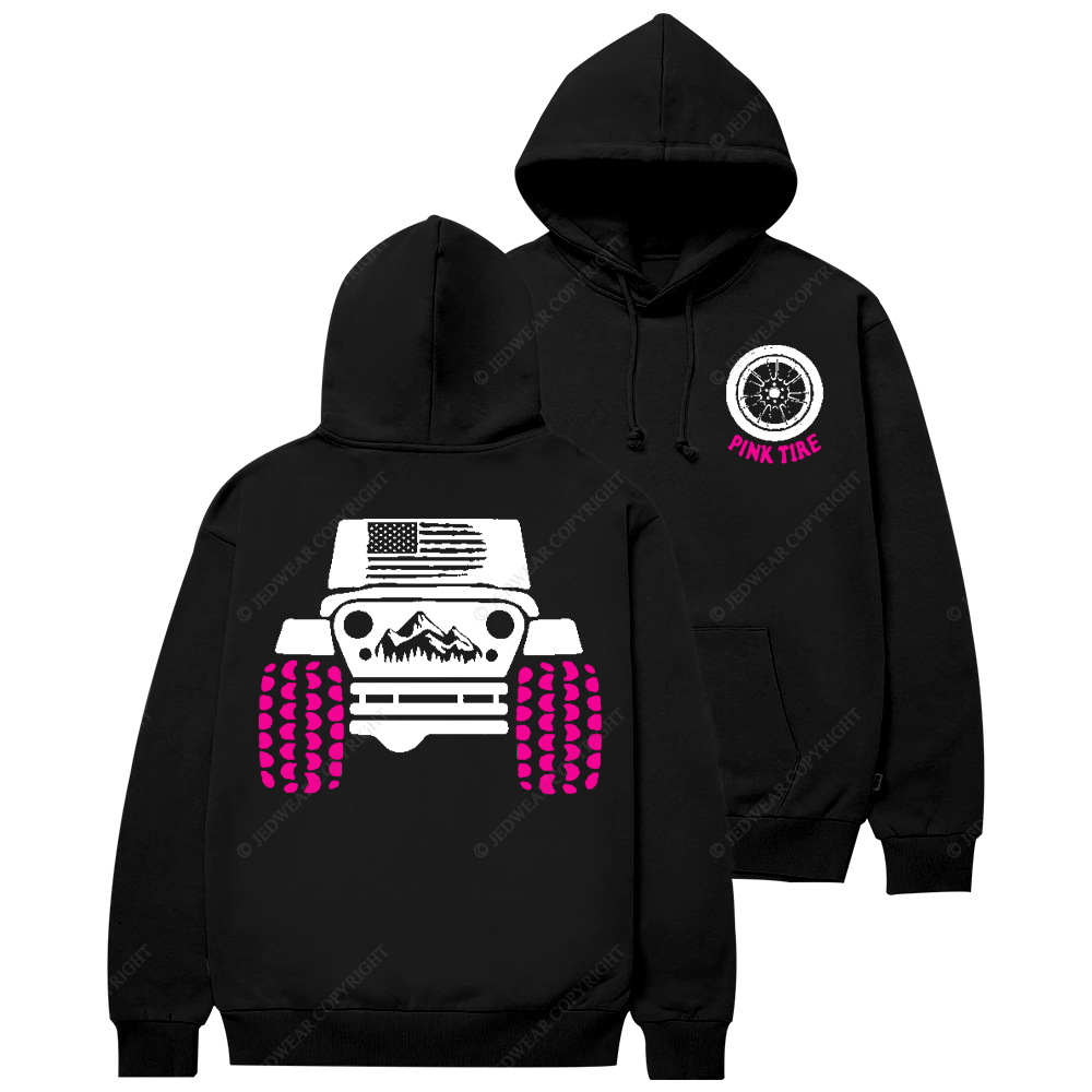 Pink Tire Offroad Adventure Jp Casual Hoodie