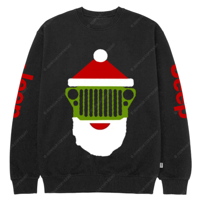 Santa Claus Simple Style Xmas Jp Crew Neck Sweatshirt