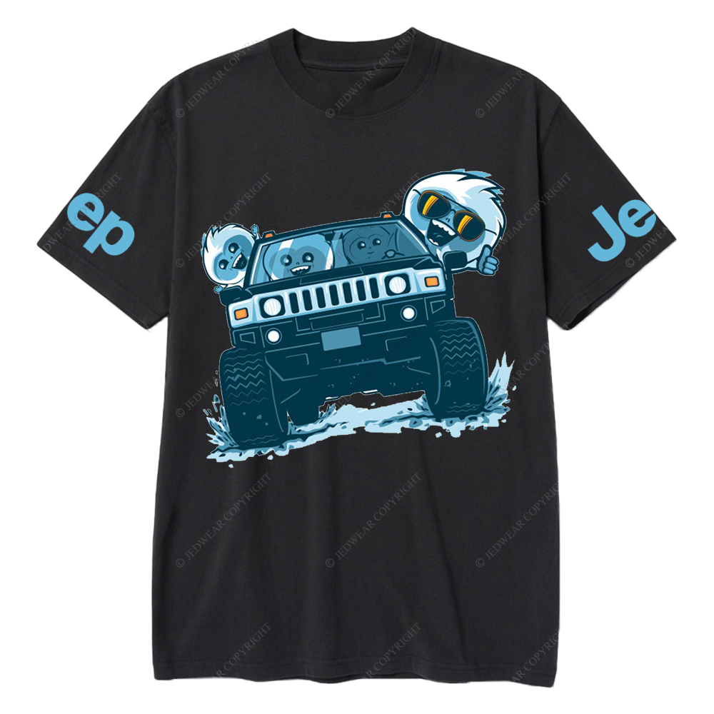 Cartoon Funny Driving A Car Jp T-Shirt 