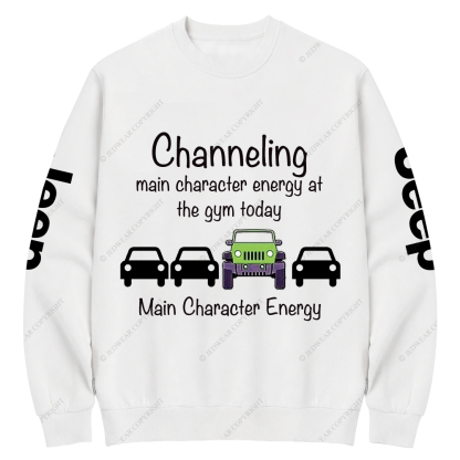 Channeling Main Character Energy At The Gym Today Jp Crew Neck Sweatshirt