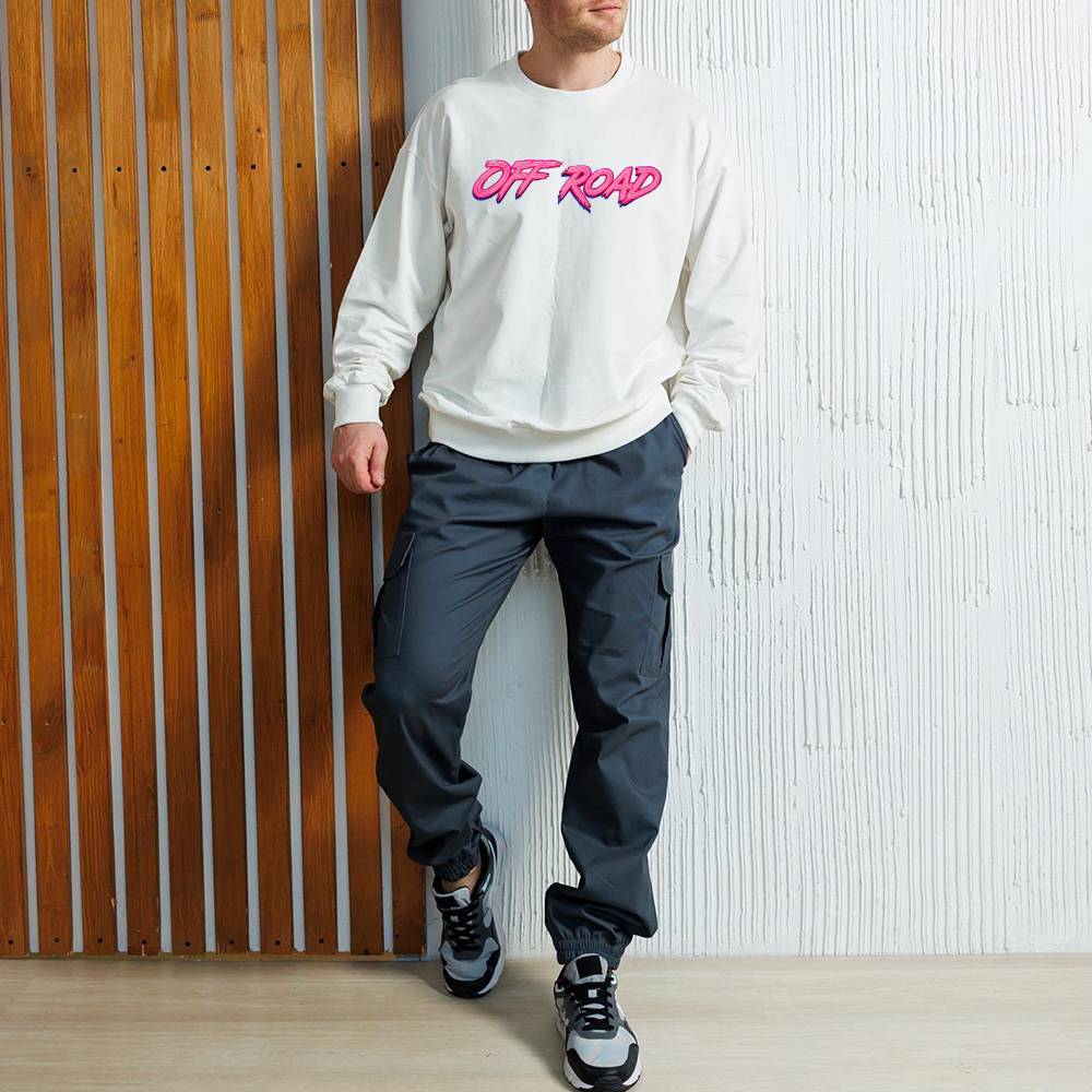 Colorful Neon Lines Jp Crew Neck Sweatshirt