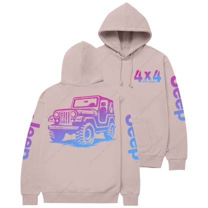 Off-Road 4x4 Wheeling Gradient Jp Casual Hoodie