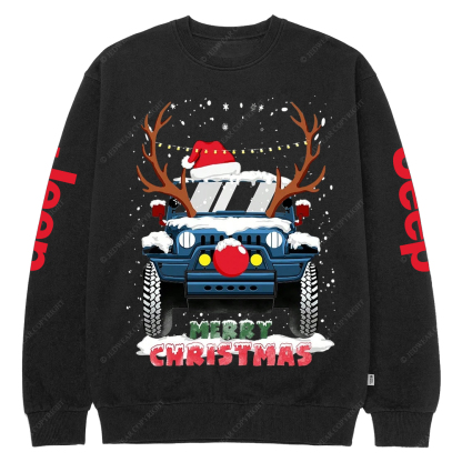 Merry Christmas Santa Jp Crew Neck Sweatshirt