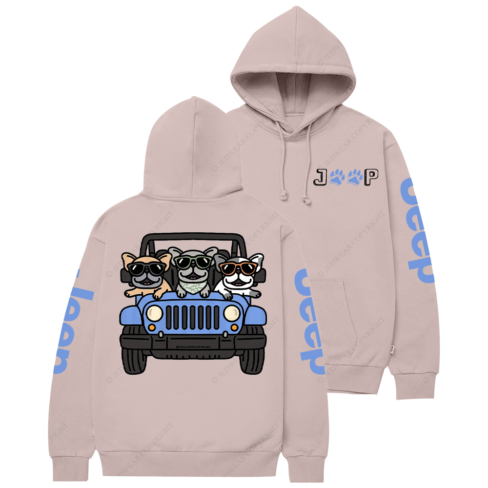 Blue Cars Frenchies Jp Casual Hoodie