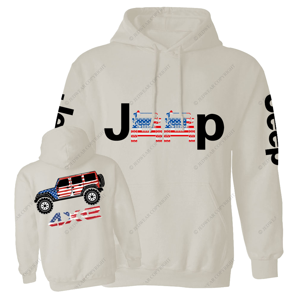 American Flag 4xe Jp Casual Hoodie