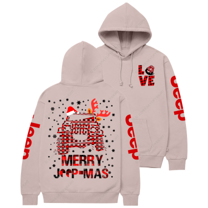 Red Merry Christmas Love Duck Jp Casual Hoodie