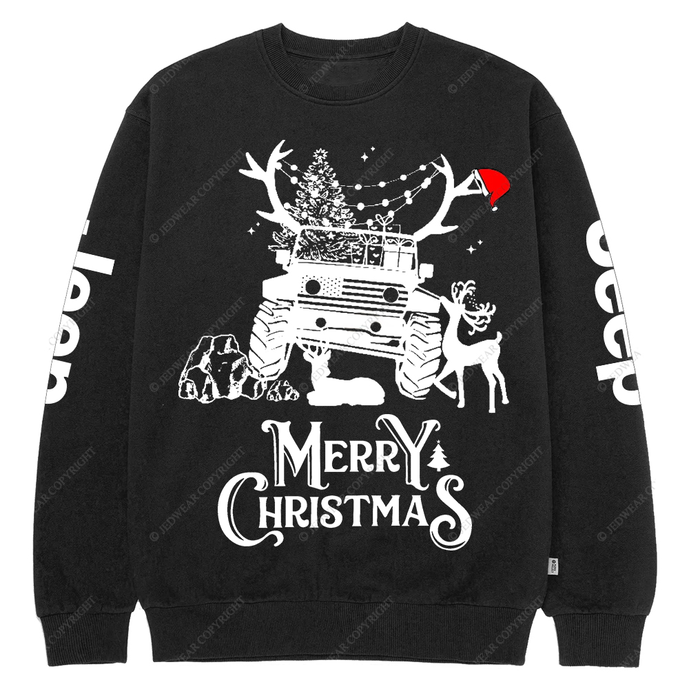 Christmas American Off Road 4x4 Car Jp Crew Neck Sweatshirt