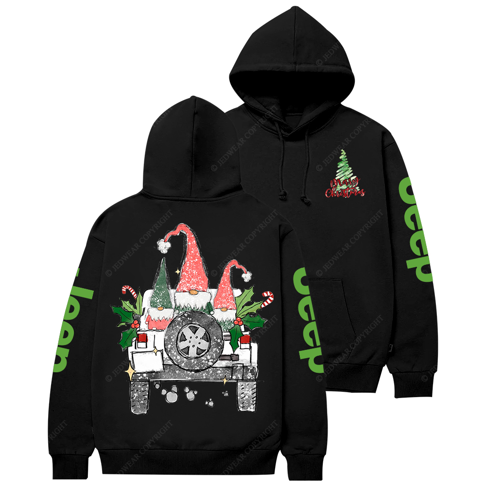 Gnomes Merry Christmas Watercolor Jp Casual Hoodie