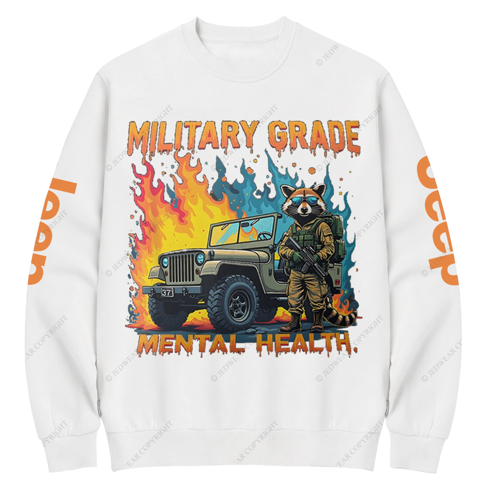 Military Grade Mental Health Jp Crew Neck Sweatshirt