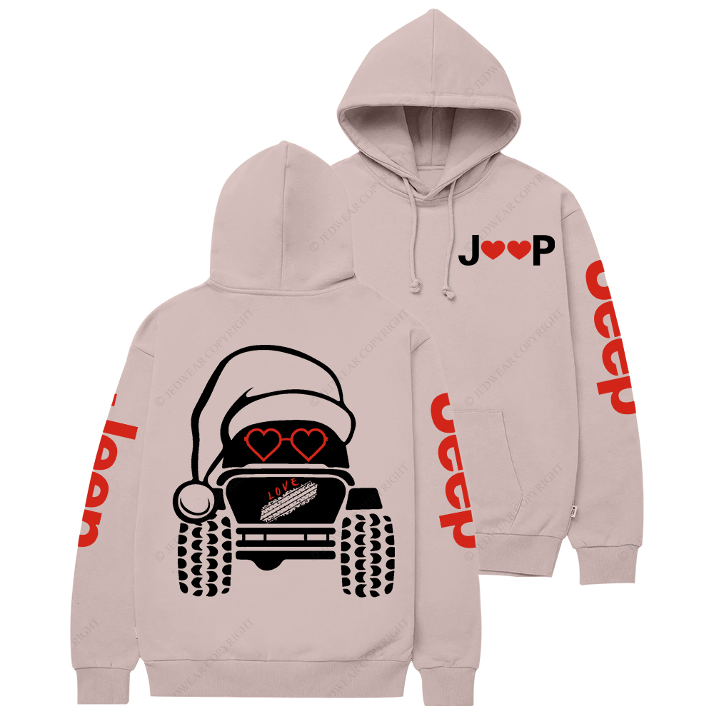 Christmas Off-Road 4x4 Santa Claus Jp Casual Hoodie