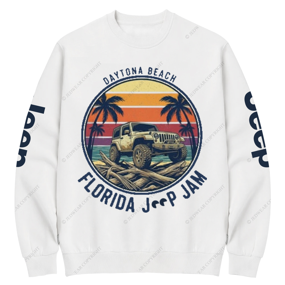 Daytona Beach Florida Jam 2025 Jp Crew Neck Sweatshirt
