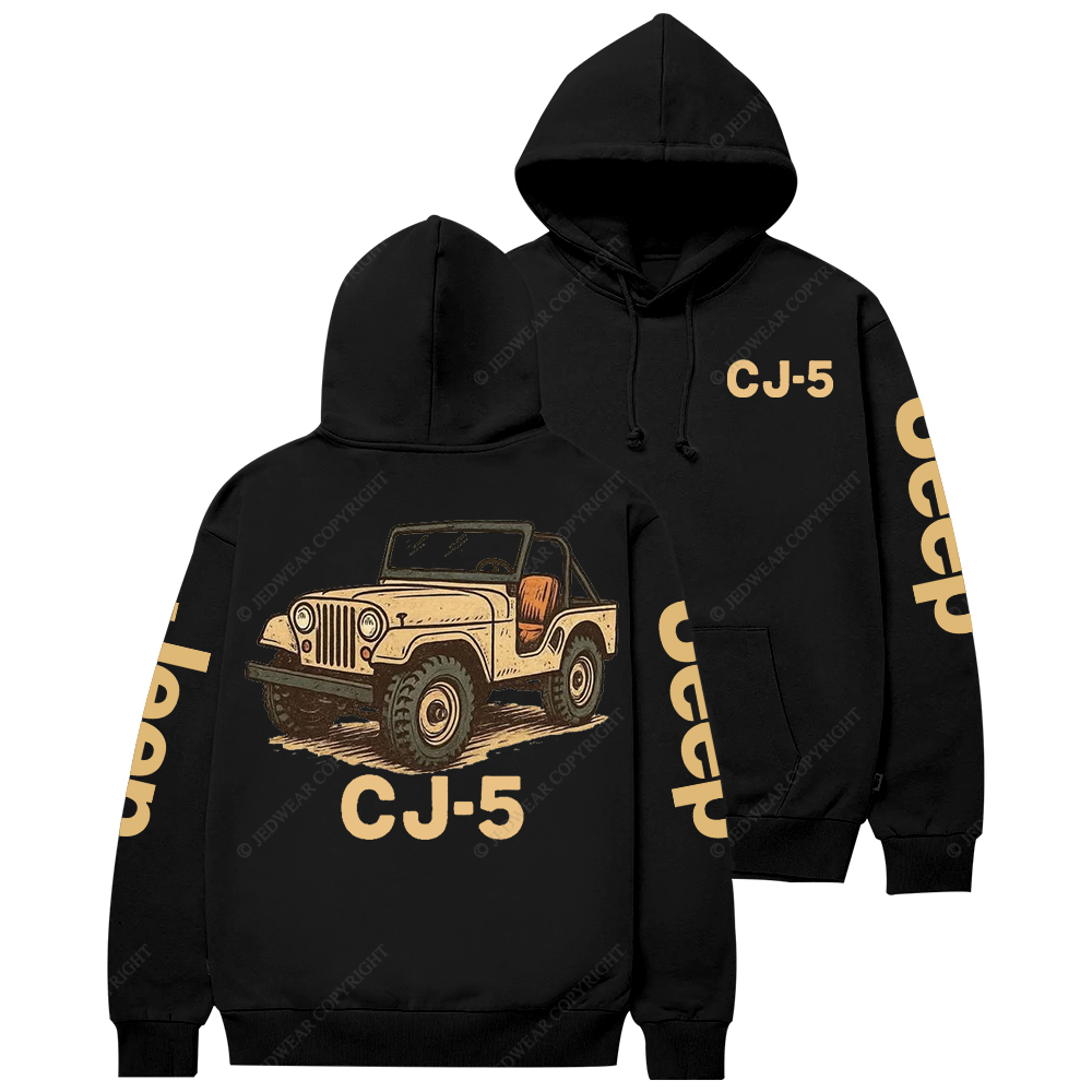 Yellow CJ-5 Jp Casual Hoodie