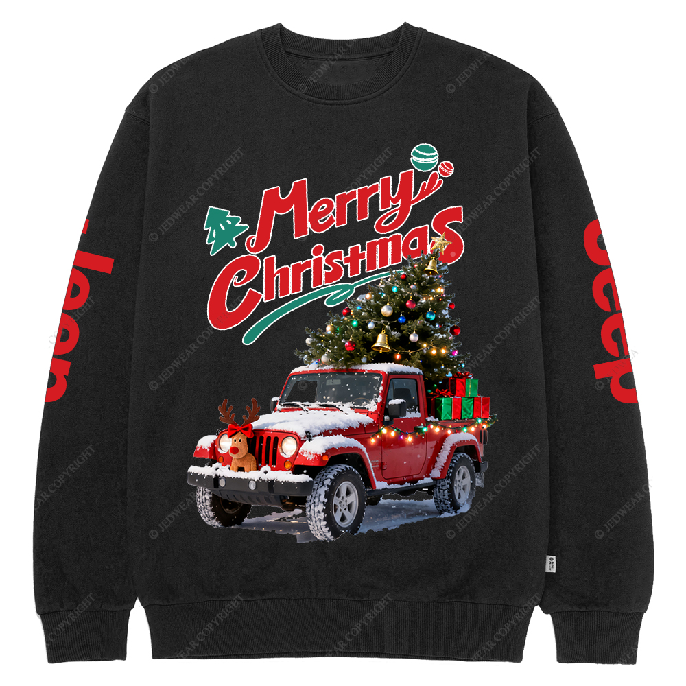 Merry Christmas Elk Gladiator Jp Crew Neck Sweatshirt