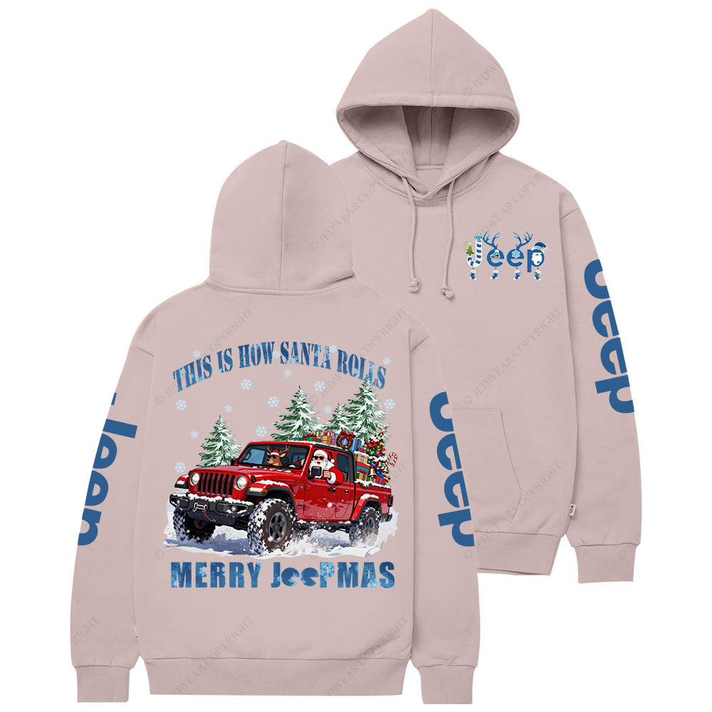 This Is How Santa Rolls Merry Christmas Jp Casual Hoodie