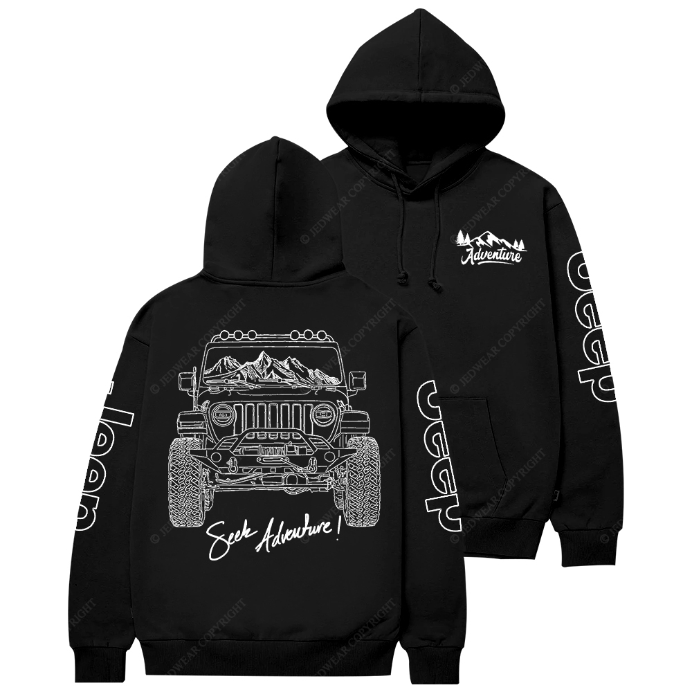 JL Hand-Painted Line Design Jp Casual Hoodie