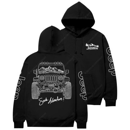 JL Hand-Painted Line Design Jp Casual Hoodie