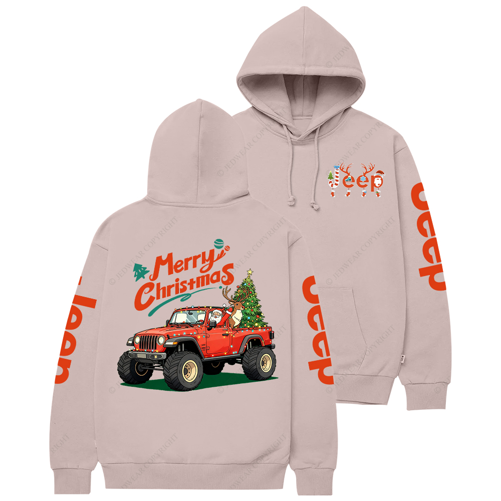Merry Christmas Santa Claus Driving Gladiator Jp Casual Hoodie
