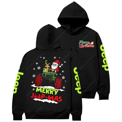 Merry Christmas Santa Claus Driving Jp Casual Hoodie
