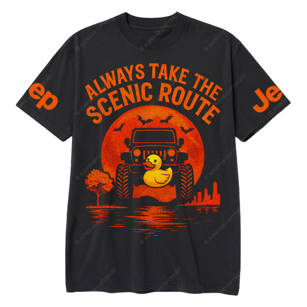 Duck Always Take The Scenic Route Jp T-Shirt 
