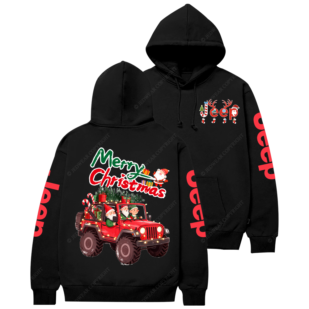 Merry Christmas Santa Claus Driving Jp Casual Hoodie
