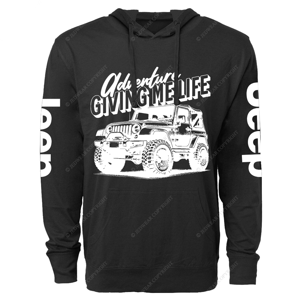 Adventure Giving Me Life Jp Lightweight Hoodie
