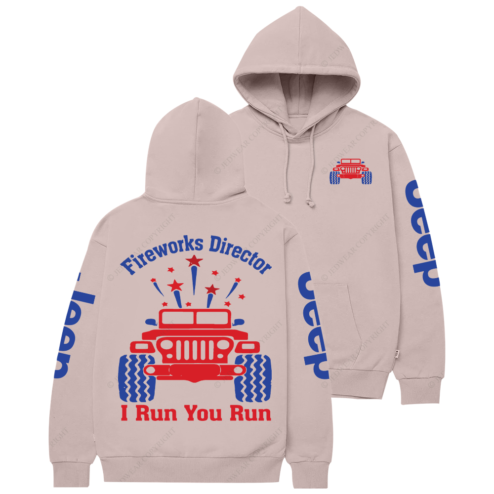 Fireworks Director I Run You Run Jp Casual Hoodie