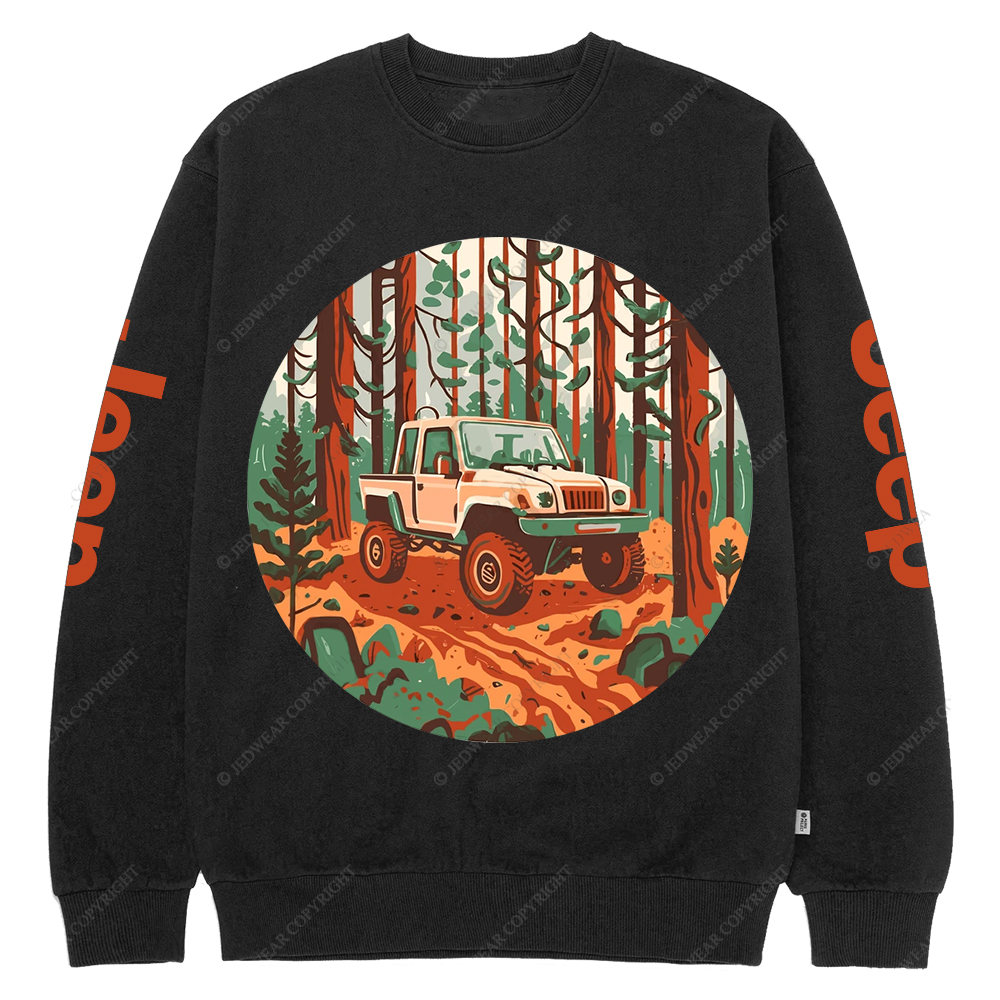 Gladiator Driving In Forest Jp Crew Neck Sweatshirt