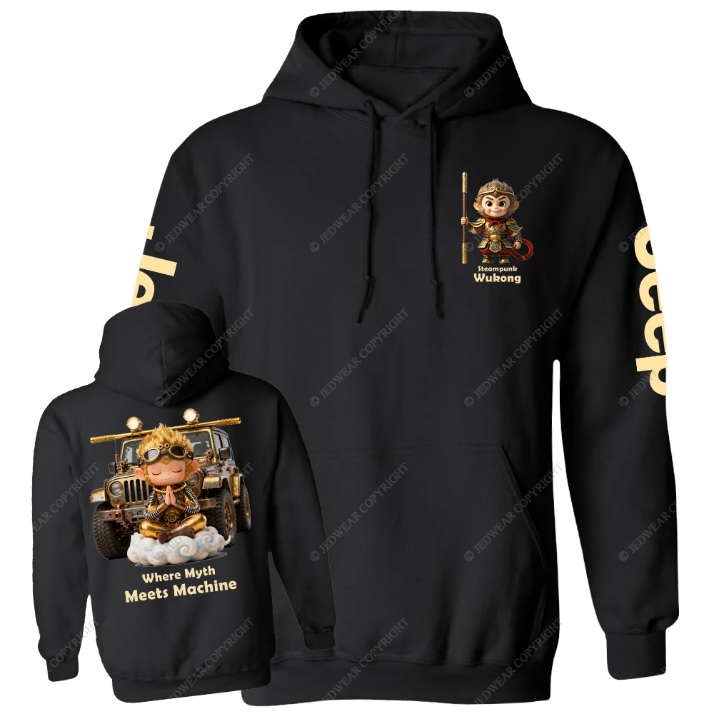 Steampunk Wukong Where Myth Meets Machine Jp Casual Hoodie