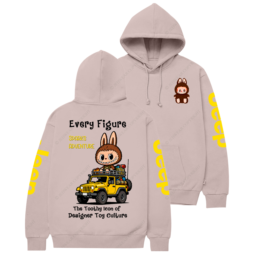 The Toothy Icon Of  Designer Toy Culture Labubu Jp Casual Hoodie