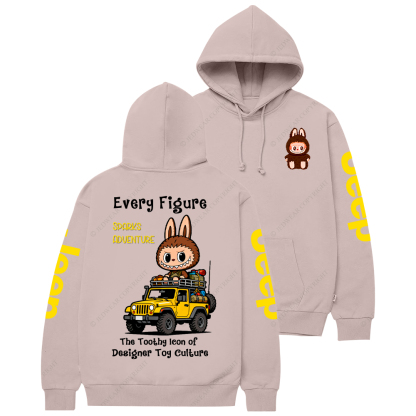 The Toothy Icon Of  Designer Toy Culture Labubu Jp Casual Hoodie