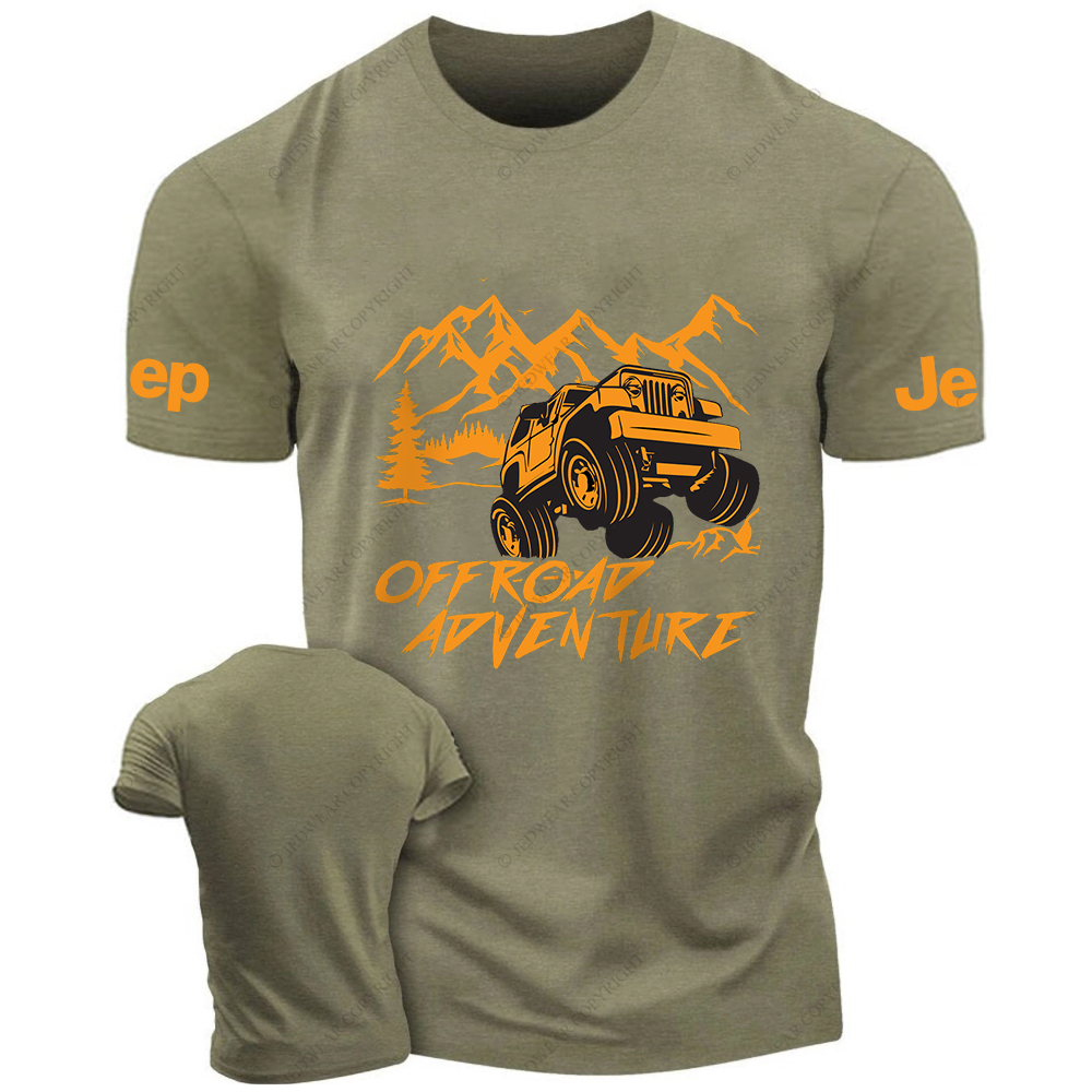 Off-Road The Vehicle Drives Over The Rocks With Difficulty JP T-Shirt