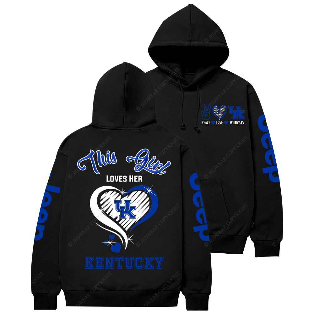 This Girl Loves Her Kentucky Wildcat Jp Casual Hoodie