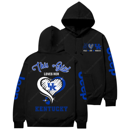 This Girl Loves Her Kentucky Wildcat Jp Casual Hoodie