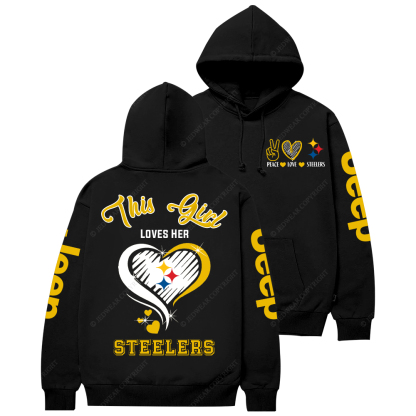 This Girl Loves Her Pittsburgh Steelers Nation Jp Casual Hoodie