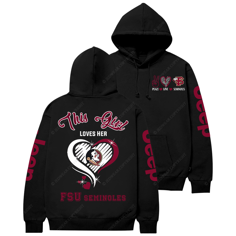 This Girl Loves Her FSU Seminoles Jp Casual Hoodie