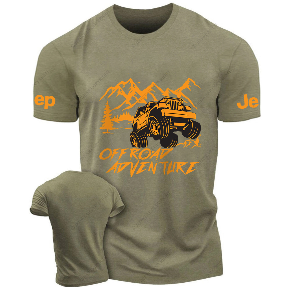 Off-Road The Vehicle Drives Over The Rocks With Difficulty JP T-Shirt
