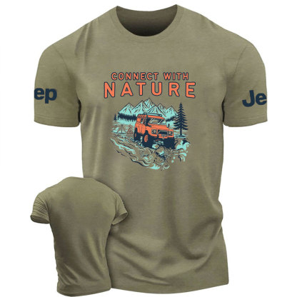 Connect With Nature Moutain Jp Design T-Shirt