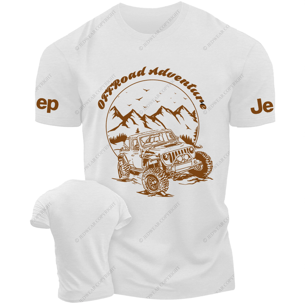 Off-Road Adventure Vehicle On Mountain Road JP T-Shirt