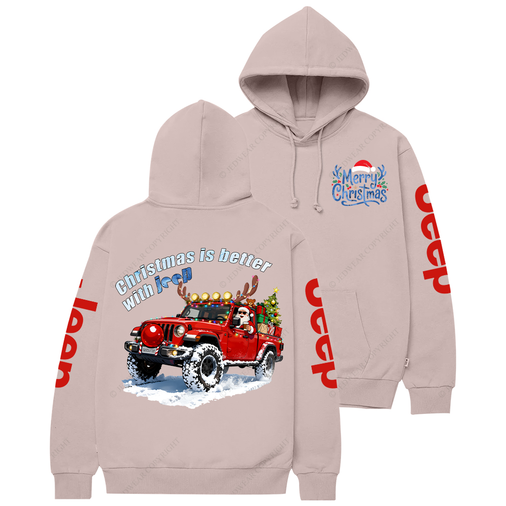 Christmas Is Better With Car Jp Casual Hoodie