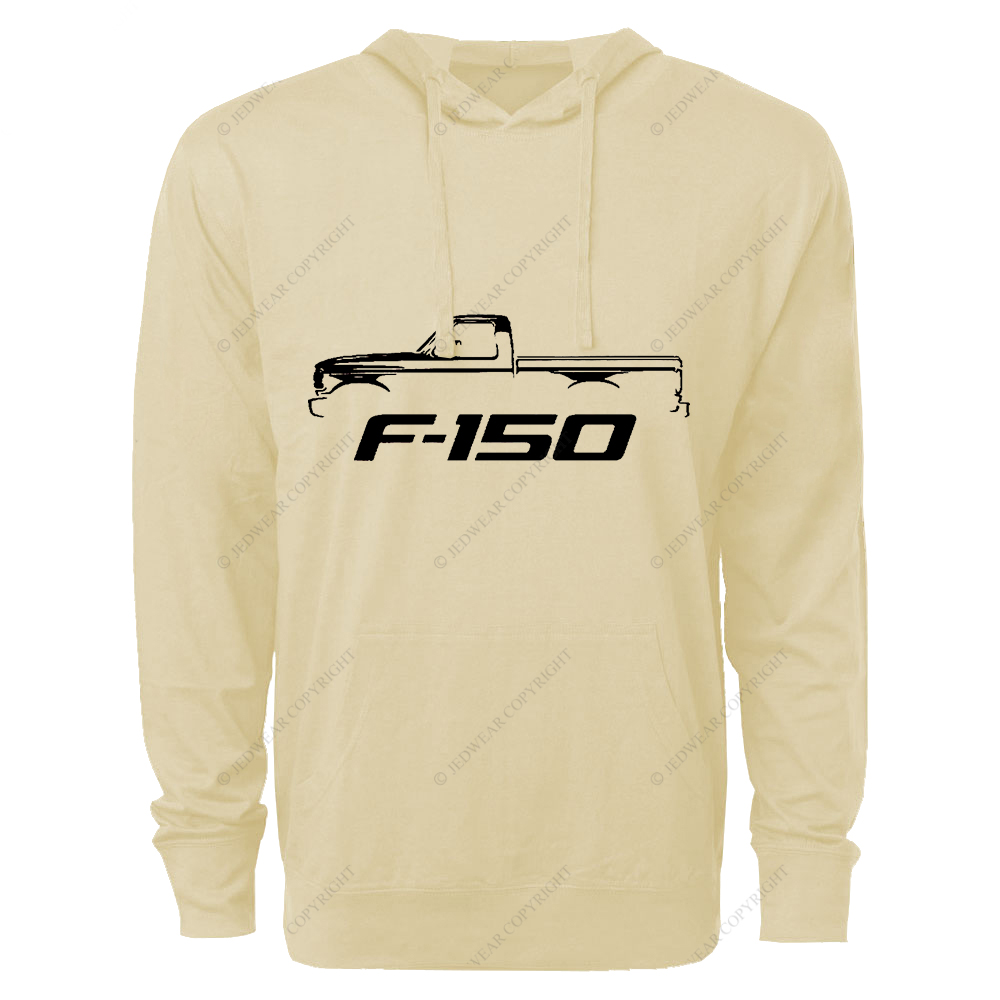 1992-96 F150 Single Cab Pickup Truck Classic Outline Design FJ Oversized Lightweight Hoodie