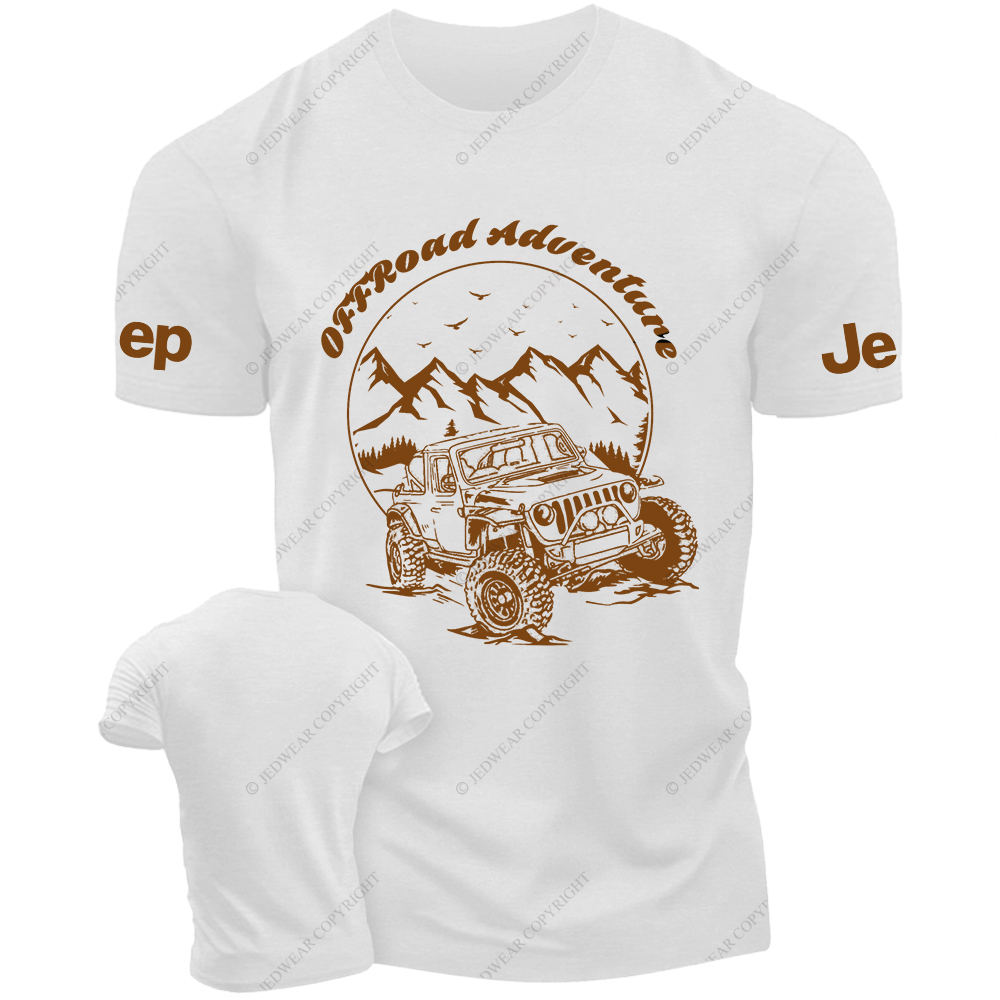 Off-Road Adventure Vehicle On Mountain Road JP T-Shirt