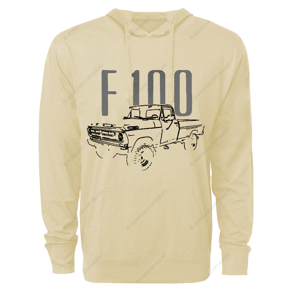 1972 F100 Vintage Pickup Truck FJ Oversized Lightweight Hoodie   