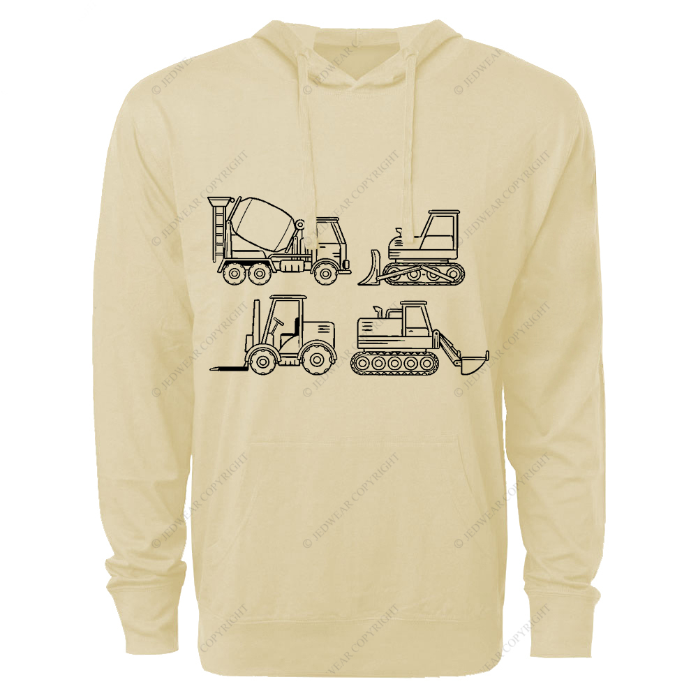 4 Construction Trucks FJ Oversized Lightweight Hoodie   