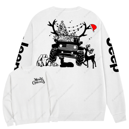 Christmas American Off Road 4x4 Car Jp Crew Neck Sweatshirt