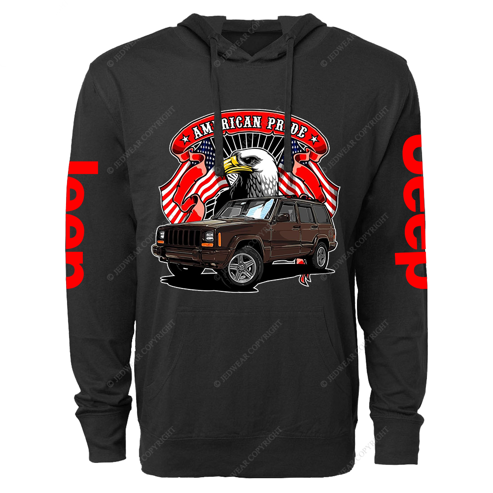American Pride Eagle Jp Oversized Lightweight Hoodie   