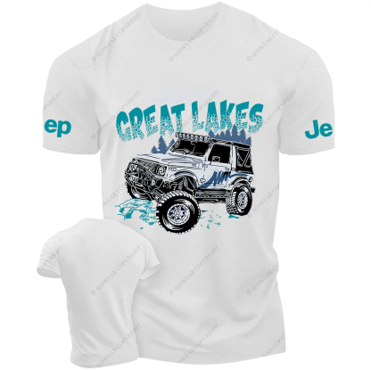 Creat Lakes Off-Road Adventure Vehicle Under The Snow Mountain JP T-Shirt