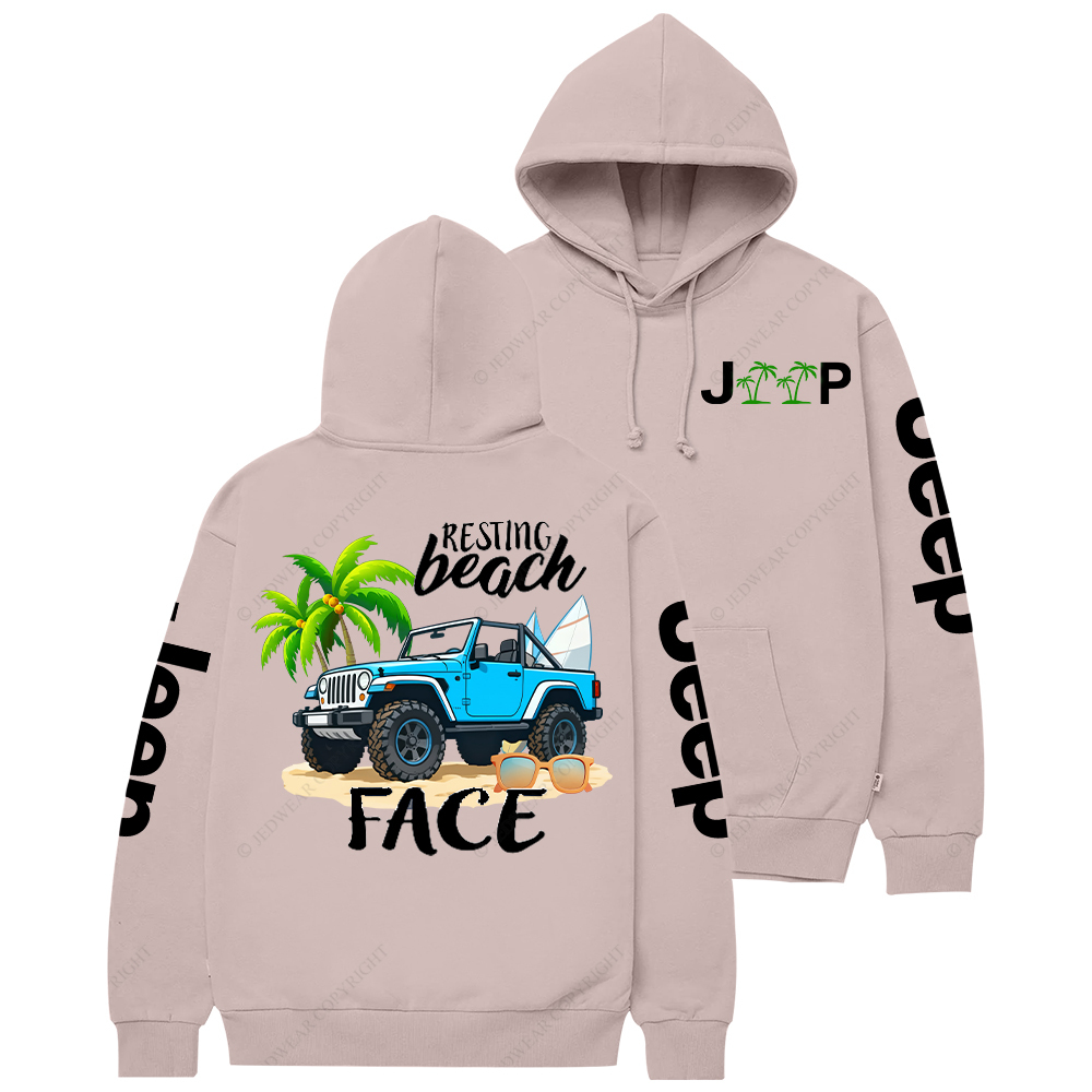 Resting Beach Face Jp Casual Hoodie