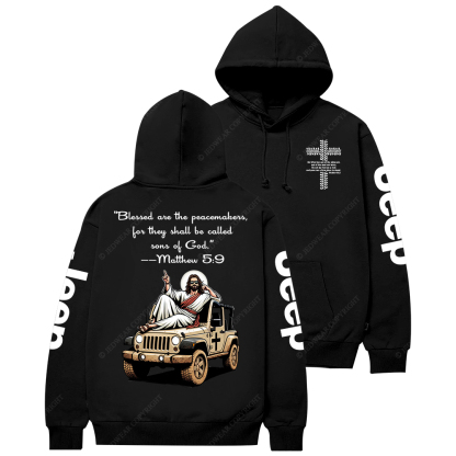 Blessed Are The Peacemakers Jesus Jp Casual Hoodie
