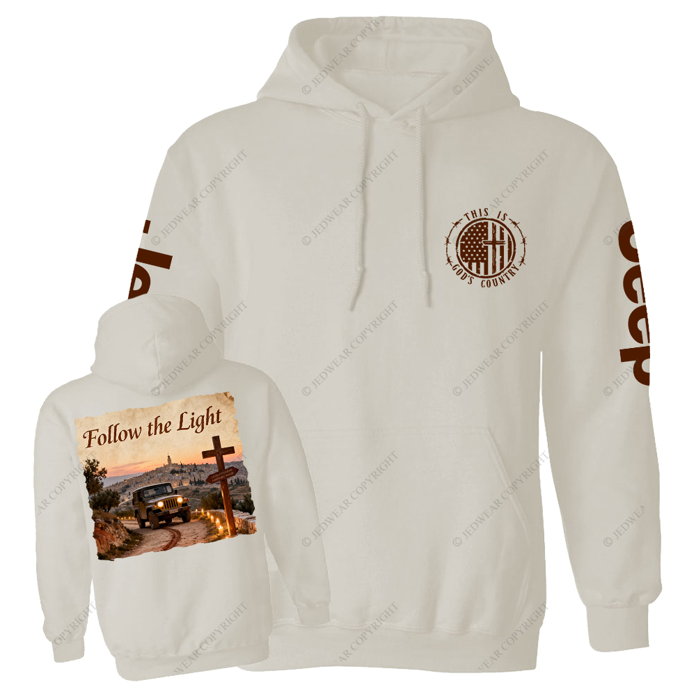 Follow The Light Jesus Jp Casual Hoodie