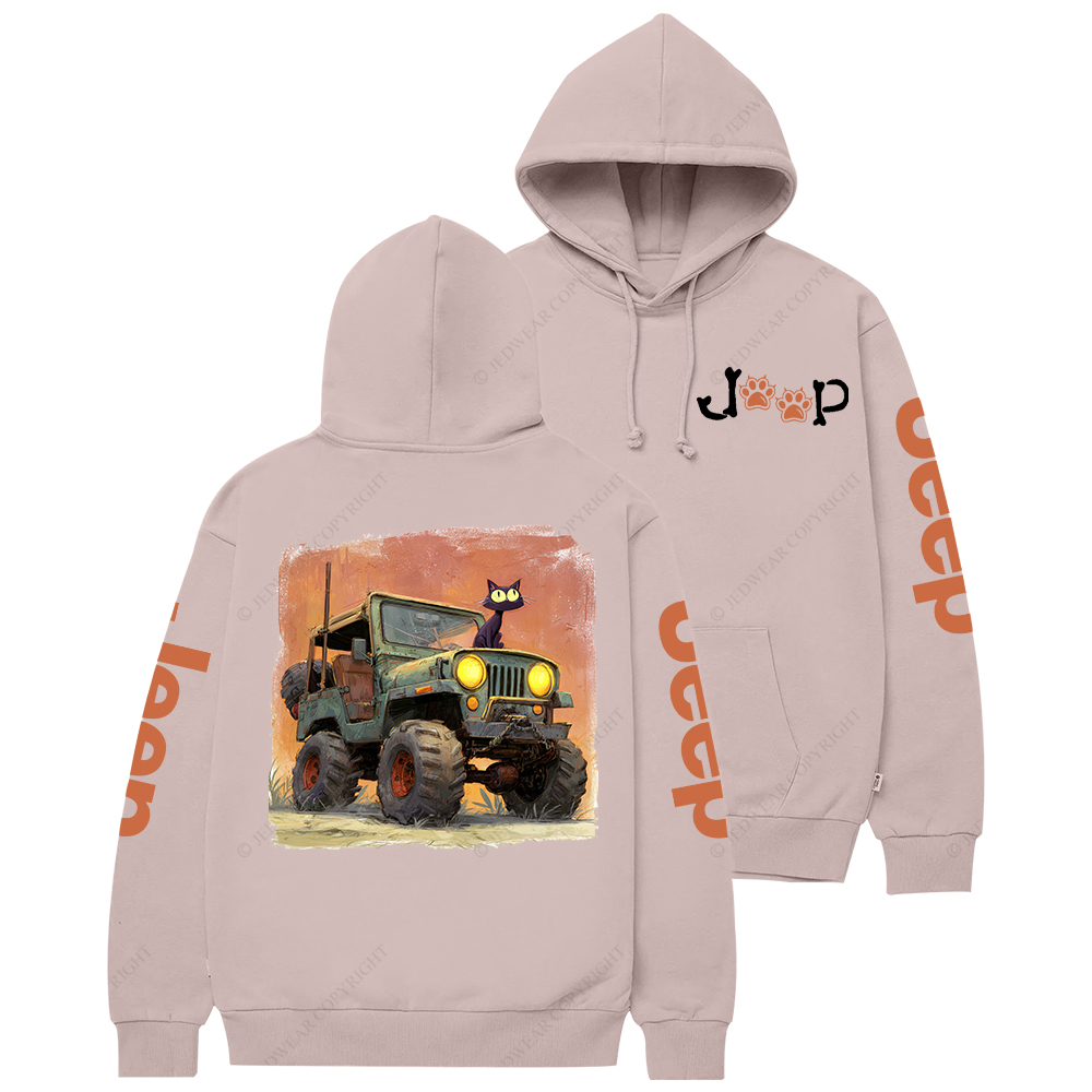 The Cat Drive A Car Jp Casual Hoodie
